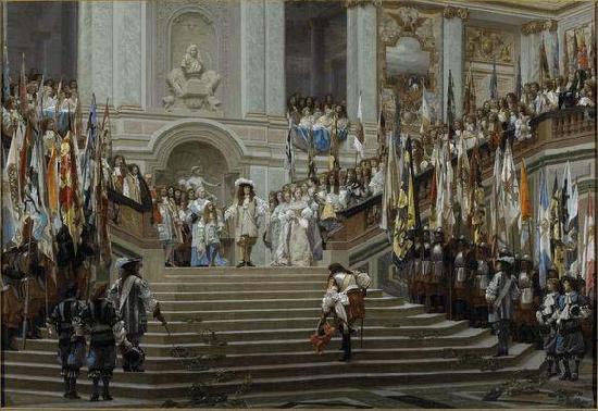 Jean-Leon Gerome Reception of Le Grand Conde at Versailles Sweden oil painting art